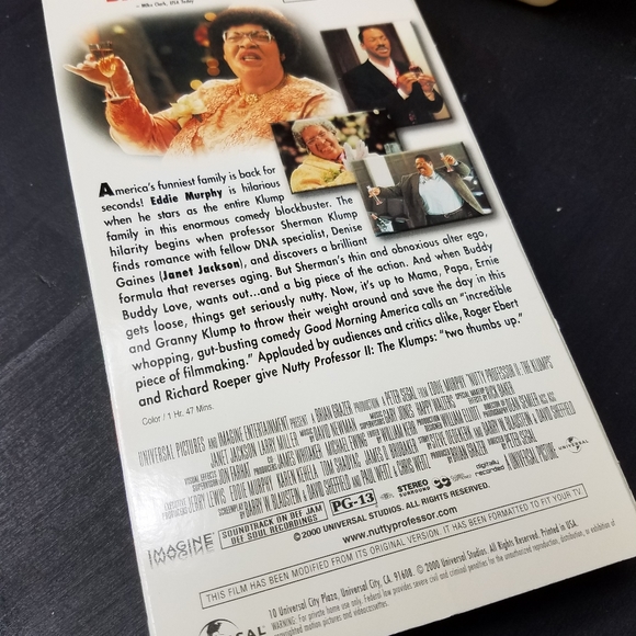 Nutty Professor II The Klumps VHS tape - Picture 4 of 8